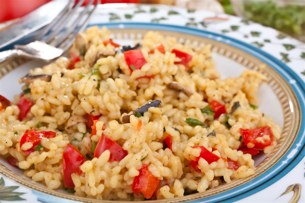 RISOTTO CON FUNGI Y LOMITO
