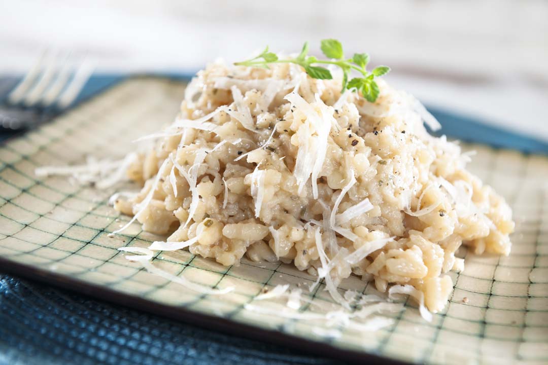 RISOTTO A LA PARMESANA CON POLLO