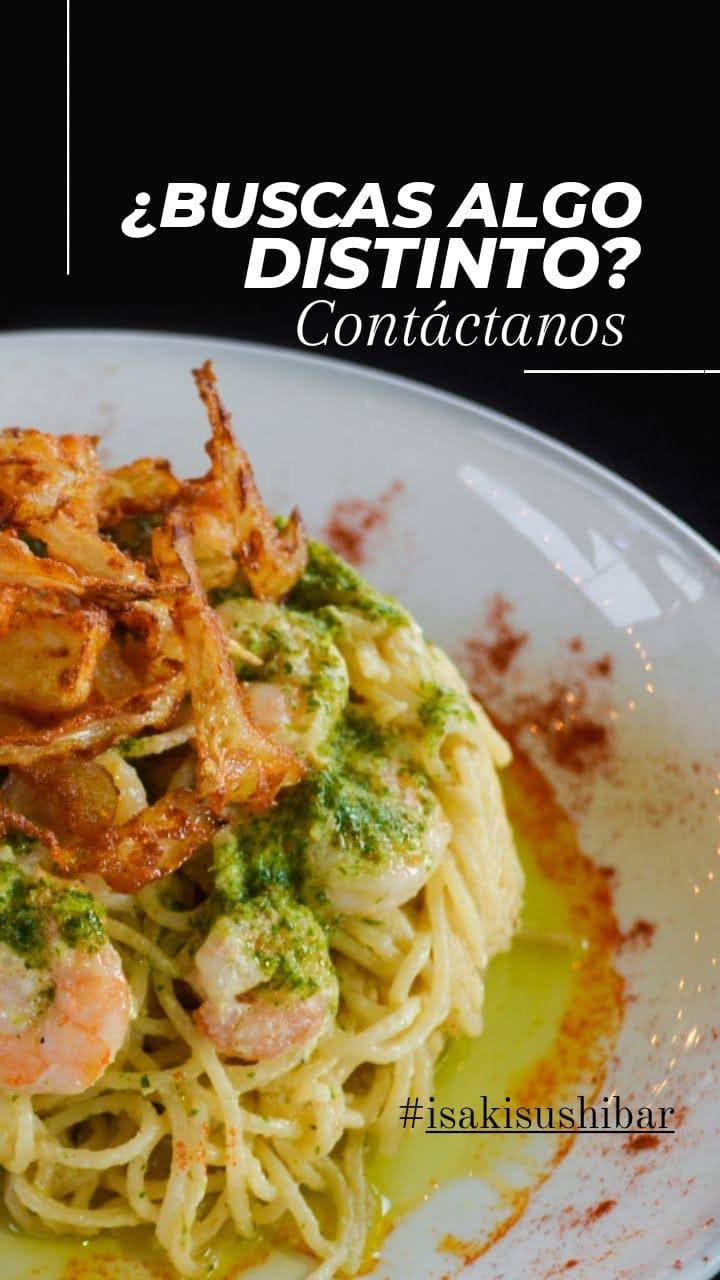 Pasta con camarones