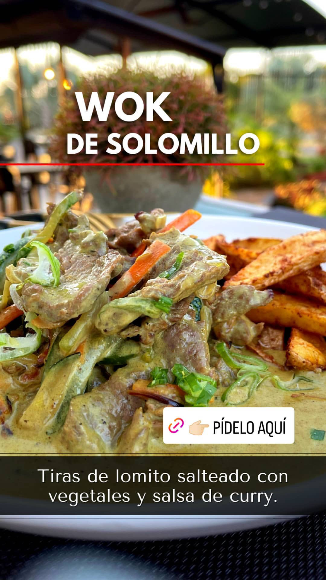 Wok de Solomillo al curry