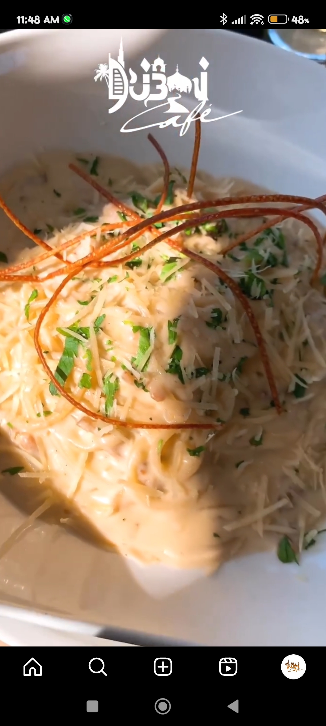 LINGUINI, SALSA CARBONARA