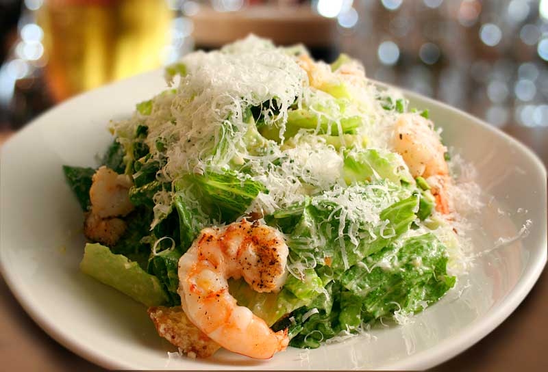 Ensalada Cesar con Camarones